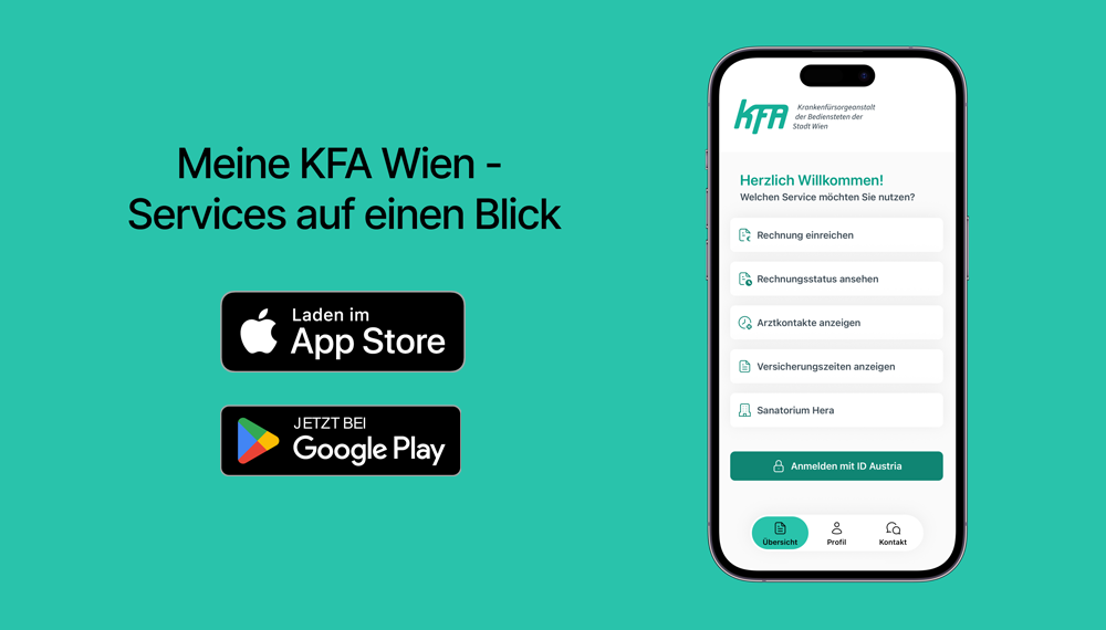 Mehr Informationen zum Thema: Neu: Die KFA Wien App